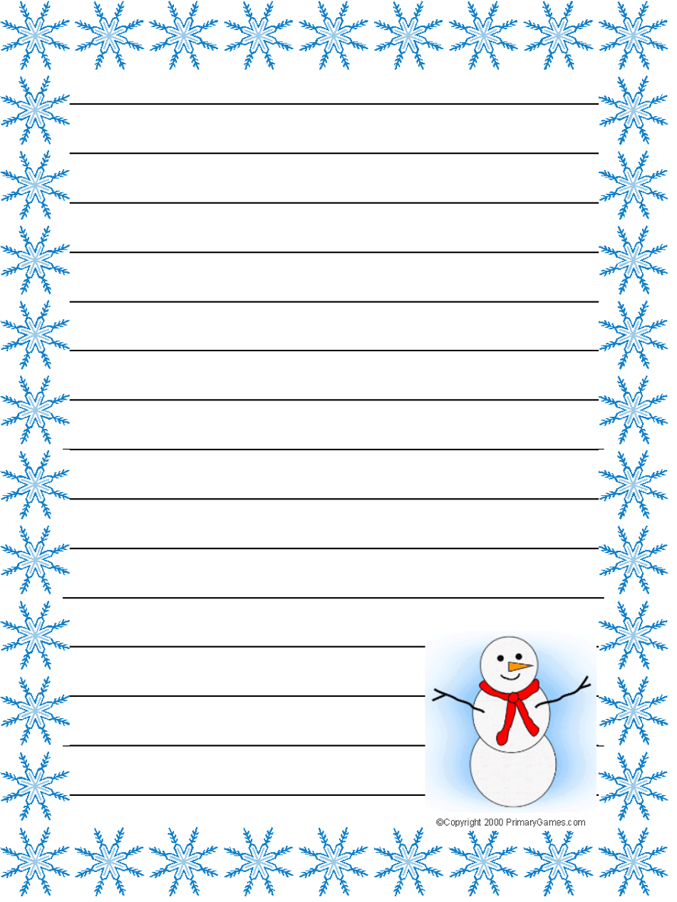 Stationery - Primarygames - Free Printable Worksheets within Free Printable Winter Stationery
