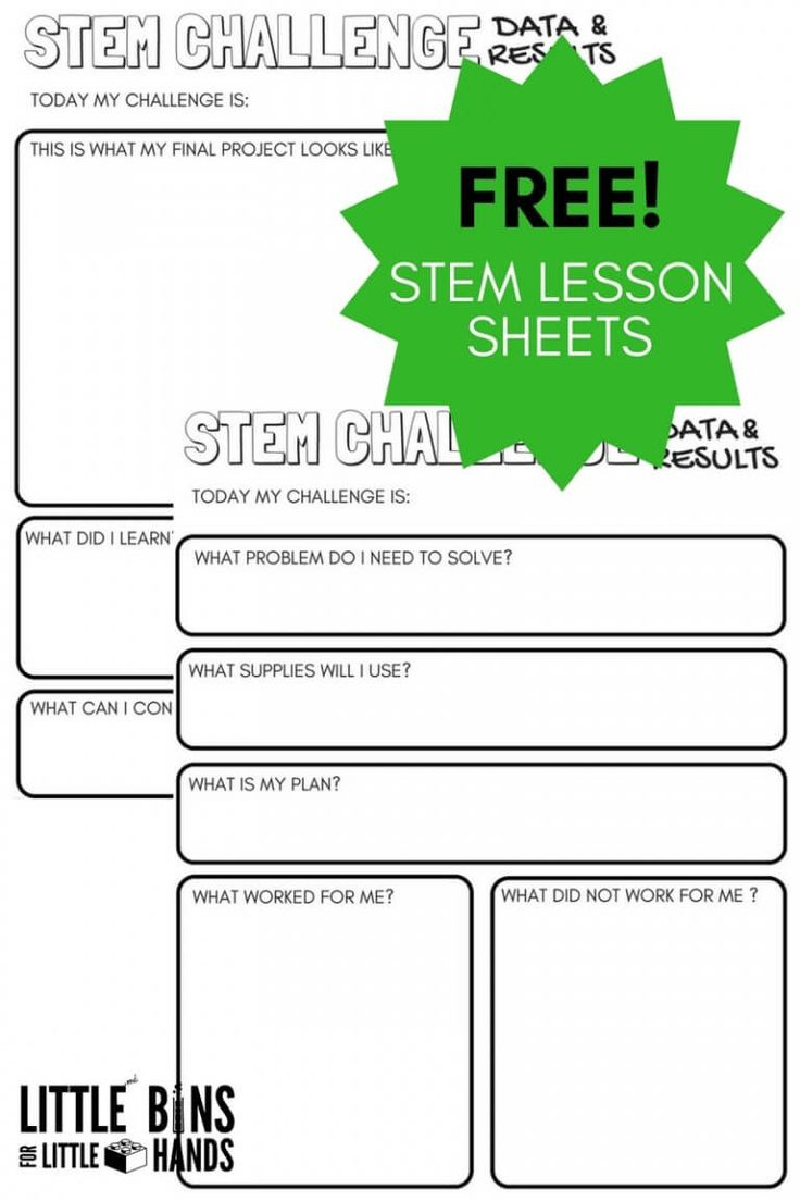 Stem Worksheets (Free Printables) with regard to Free Printable Stem Activities