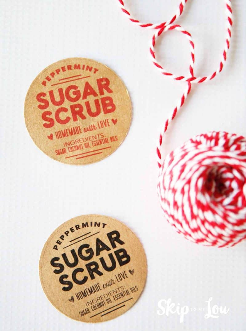 Sugar Scrub Recipe With Free Printable Labels | Skip To My Lou with Free Printable Sugar Scrub Labels