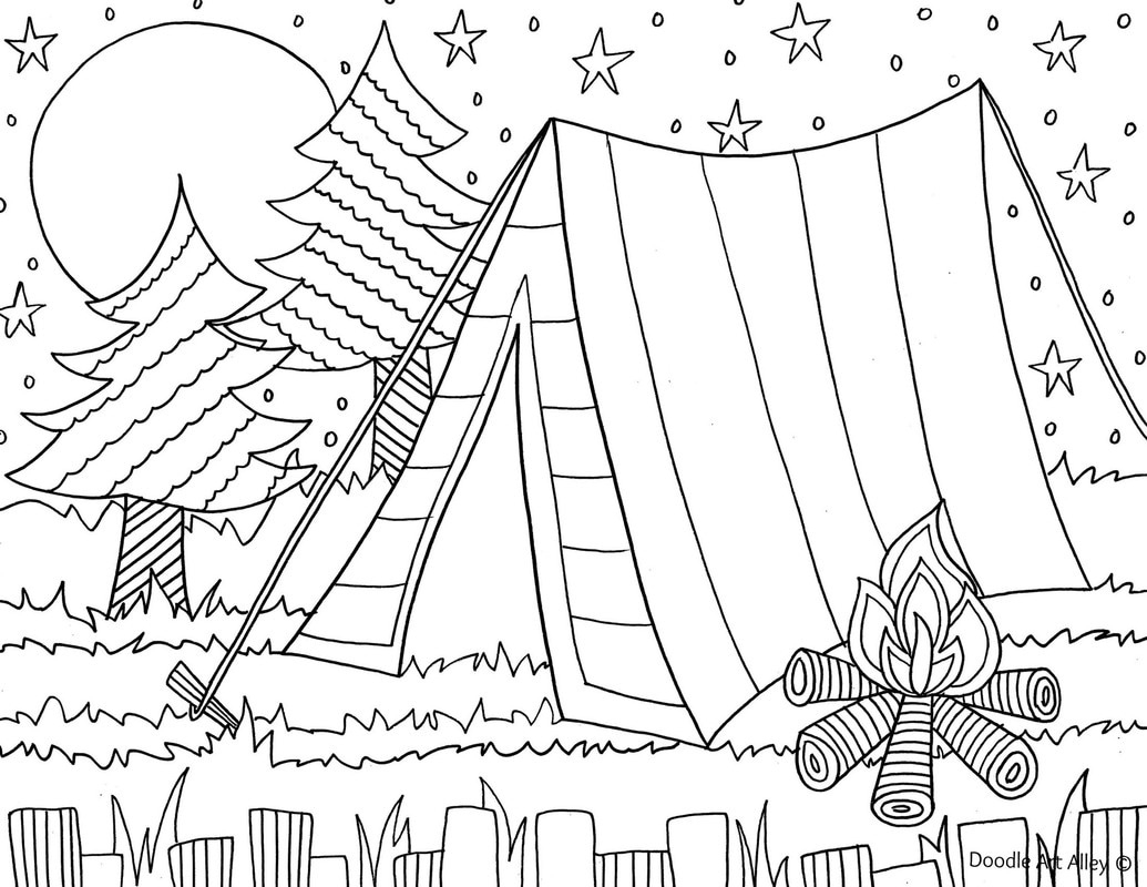 Summer Coloring Pages - Doodle Art Alley throughout Free Printable Summer Coloring Pages For Adults