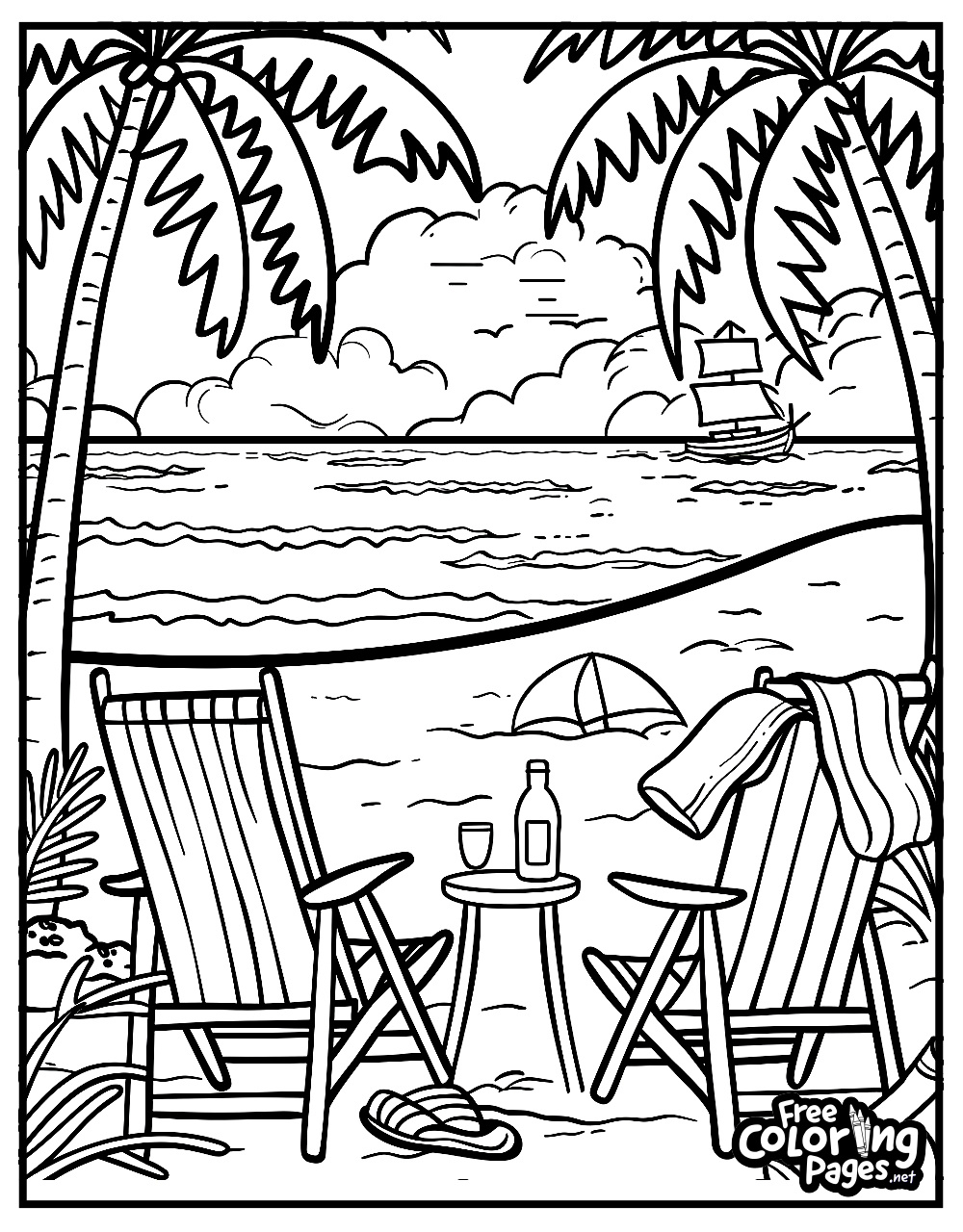 Summer Coloring Pages - Free Coloring Pages in Free Printable Summer Coloring Pages For Adults