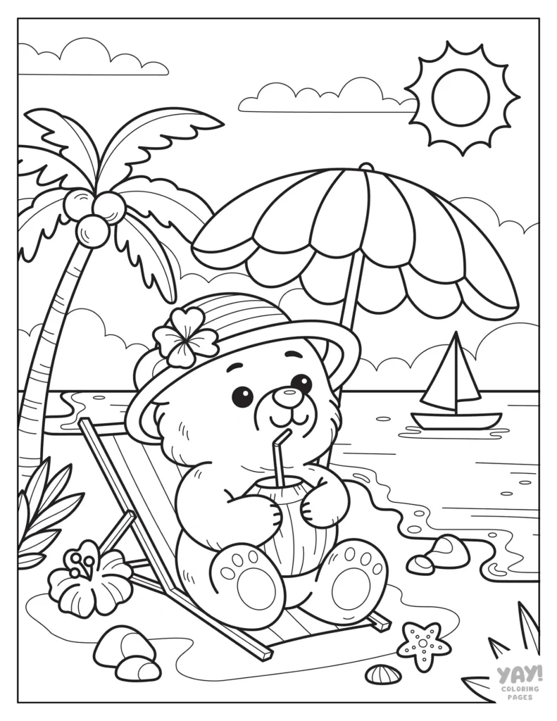 Summer Foods Coloring Pages (Free Printables) pertaining to Free Printable Summer Coloring Pages