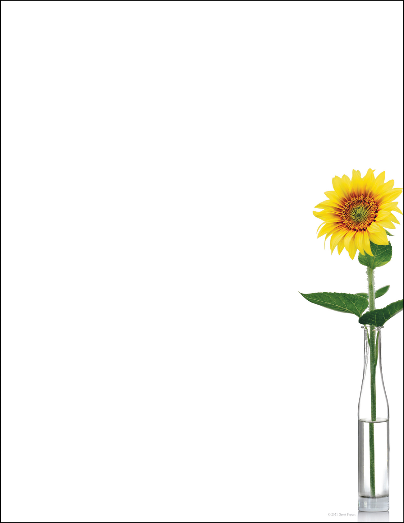 Sunflower Day - 80 Count [2020148] : Designer Papers | Decorative with Free Printable Sunflower Stationery