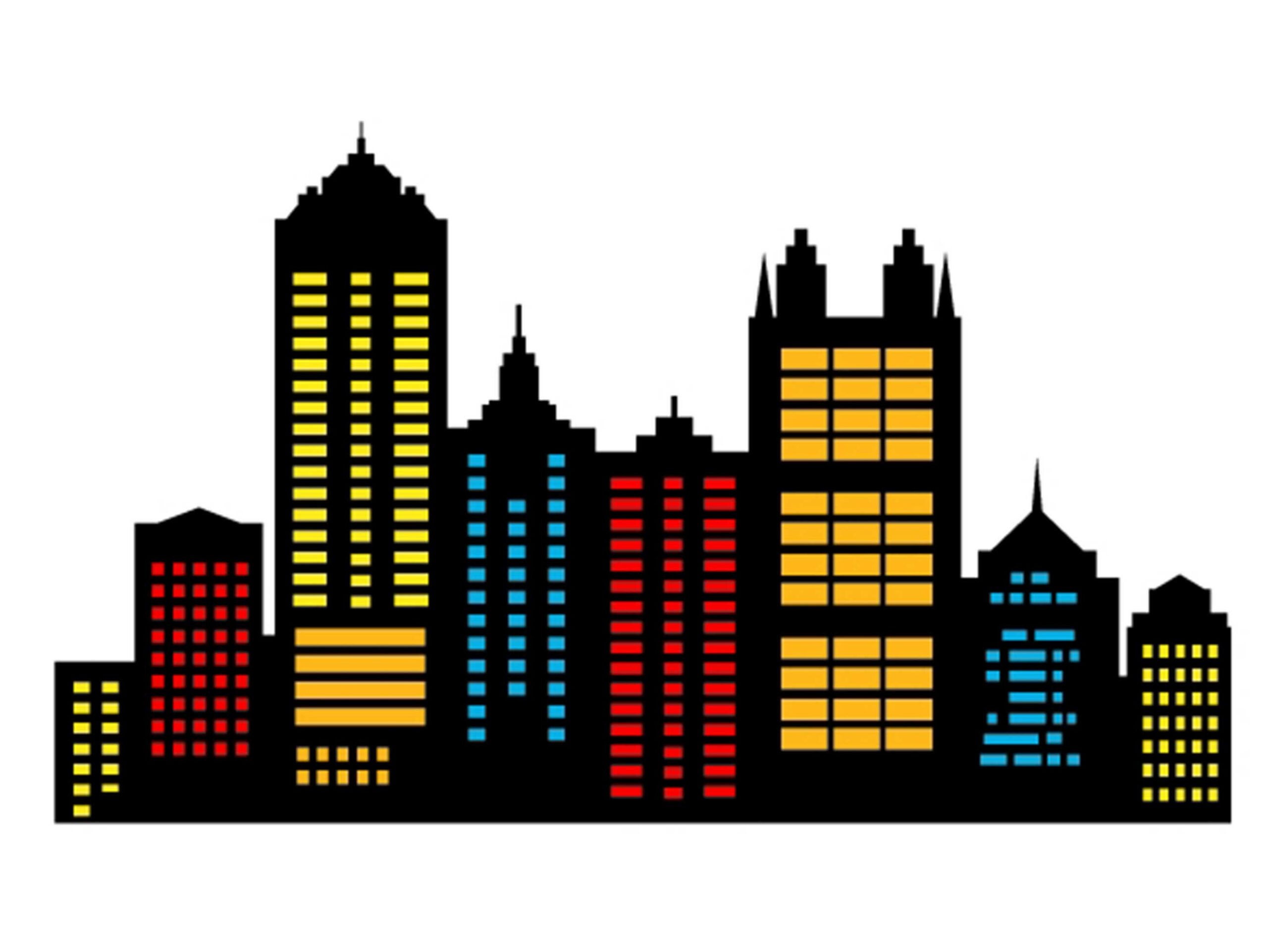 Superheld Stadt Silhouette: Skyline Png Svg (Digitaler Download within Free Printable Superhero Skyline