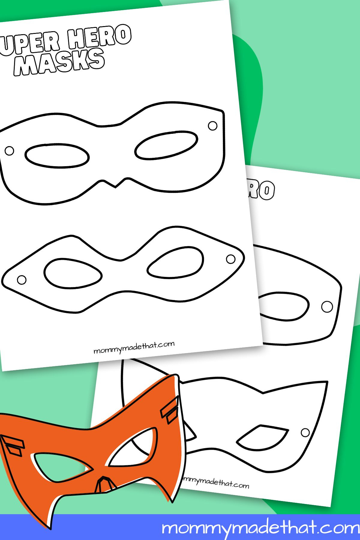 Superhero Mask Templates (Lots Of Free Printables!) in Superman Mask Printable Free