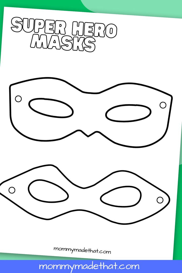 Superhero Mask Templates (Lots Of Free Printables!) pertaining to Free Printable Superhero Masks