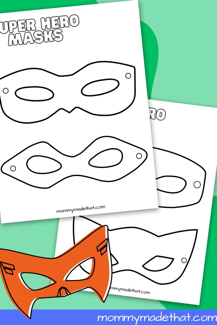 Superhero Mask Templates (Lots Of Free Printables!) throughout Free Printable Superhero Masks