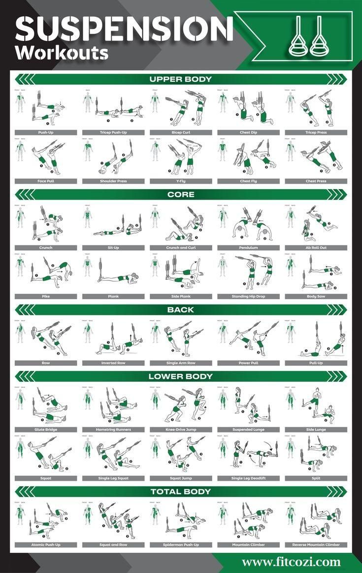 Suspension Workout Chart inside Free Printable Trx Workouts