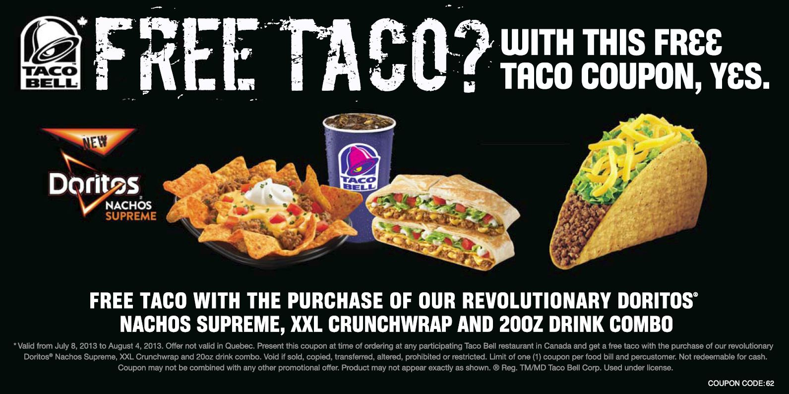 Taco Bell - Details in Free Printable Old El Paso Coupons