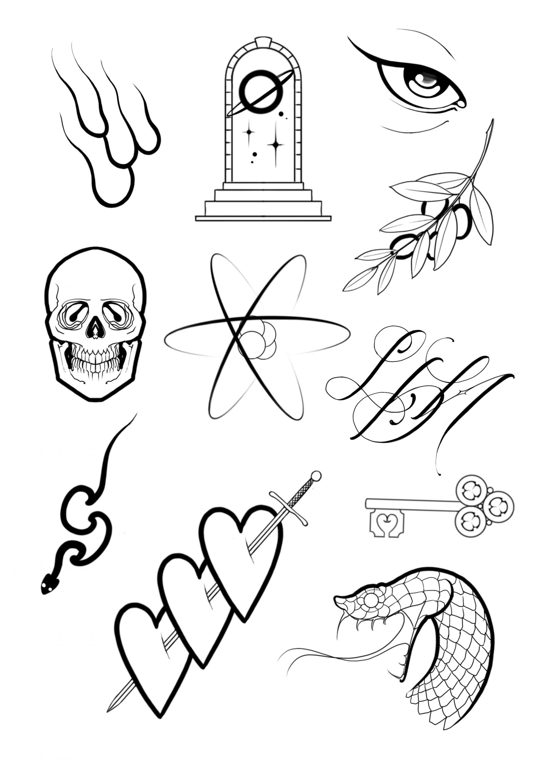 Tattoodo Free Tattoo Weekender - Things&Ink inside Free Printable Tattoo Flash