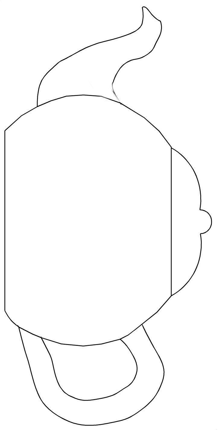 Tea Pot - 10 Free Pdf Printables | Printablee pertaining to Free Teapot Printable