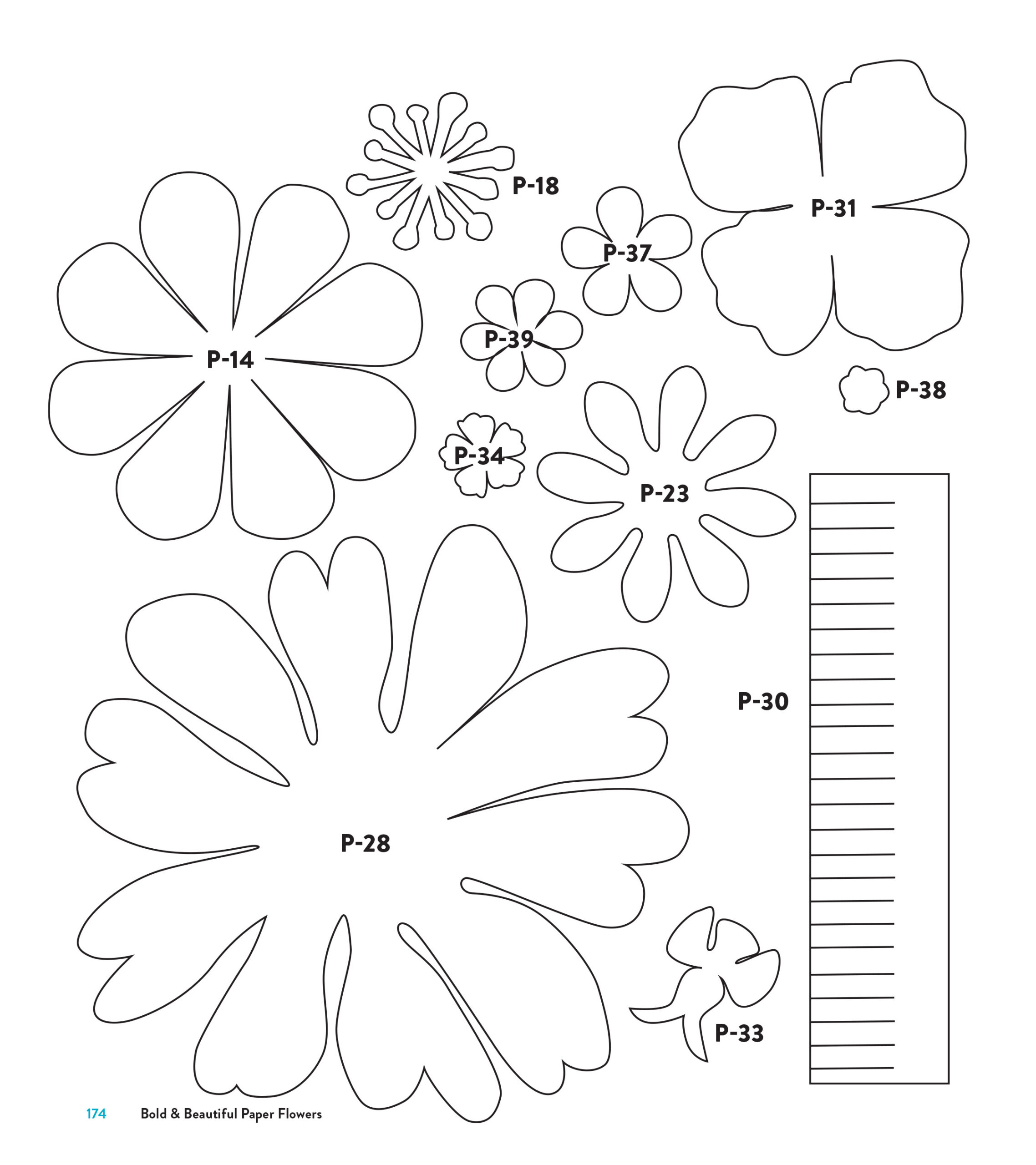 Templates regarding Free Paper Flower Templates Printable