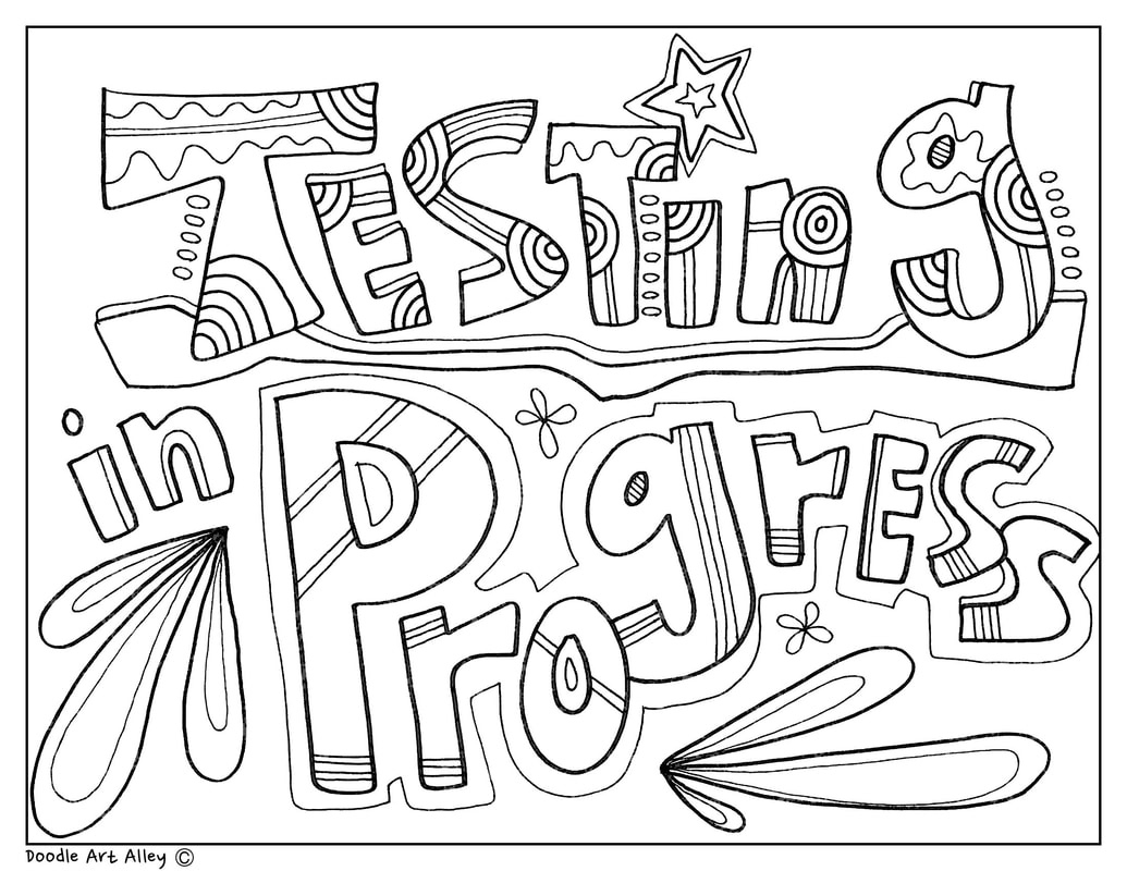 Testing Signs - Classroom Doodles intended for Free Printable Testing Signs