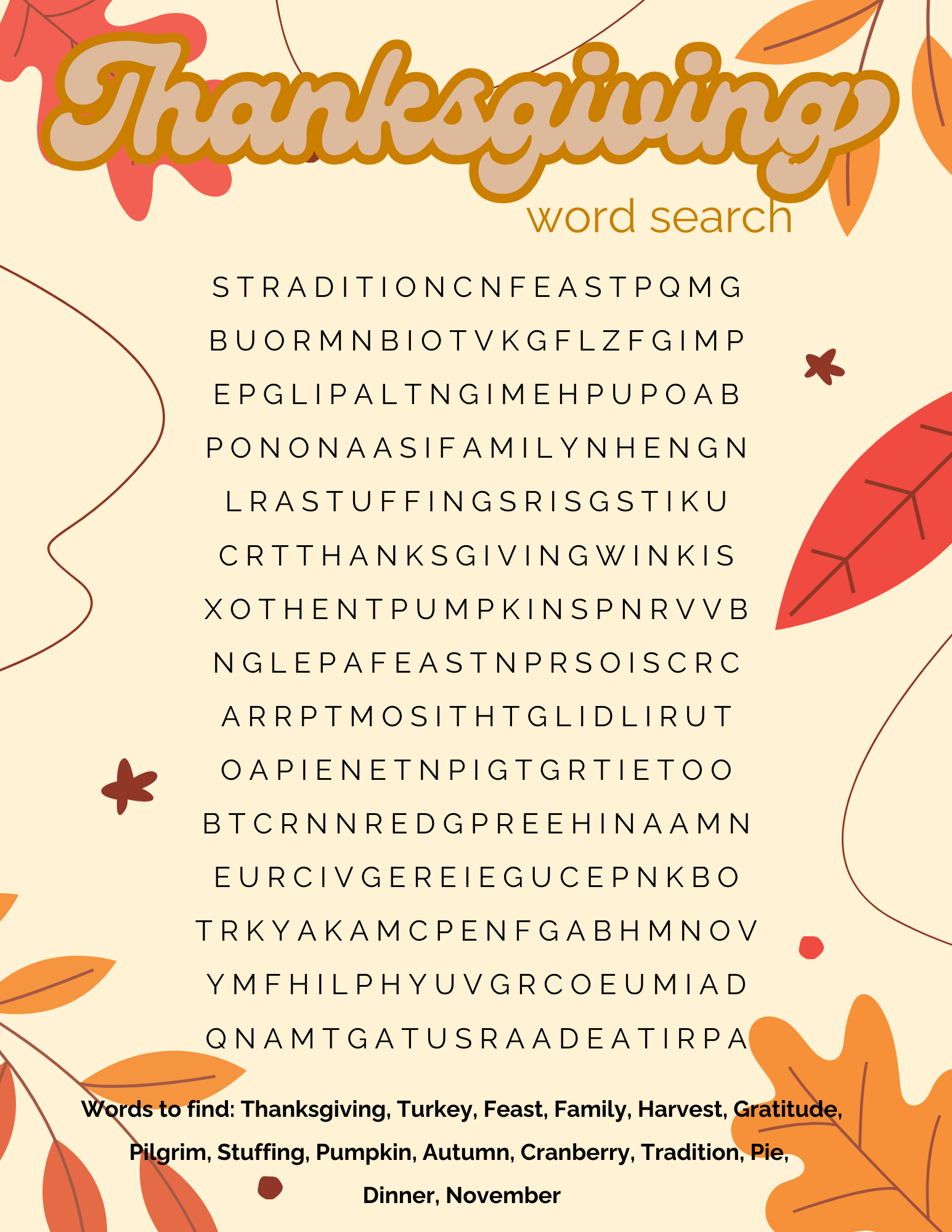 Thanksgiving Activities For Kids: Free Printable Thanksgiving inside Free Printable Thanksgiving Activities