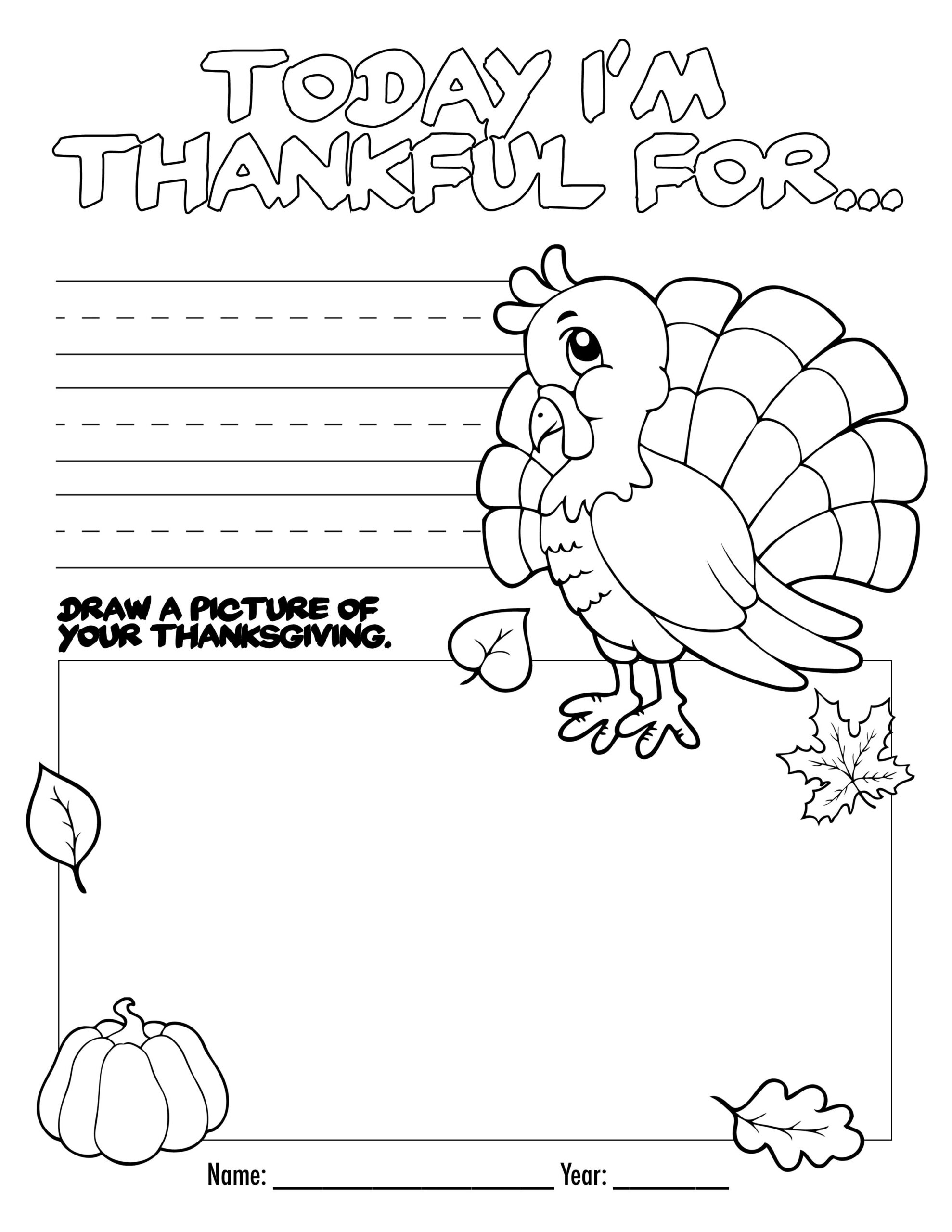 Thanksgiving Coloring Book Free Printable For The Kids! throughout Free Printable Thanksgiving Books