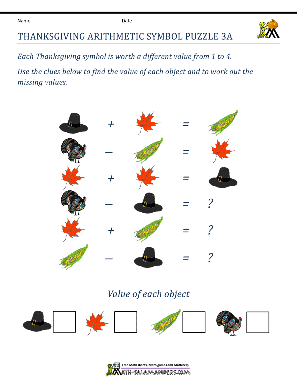 Thanksgiving Math Worksheets 3Rd Grade regarding Free Printable Thanksgiving Math Worksheets For 3Rd Grade