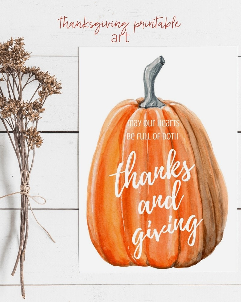 Thanksgiving Printables - Free! | The Harper House with Free Printable Thanksgiving Graphics