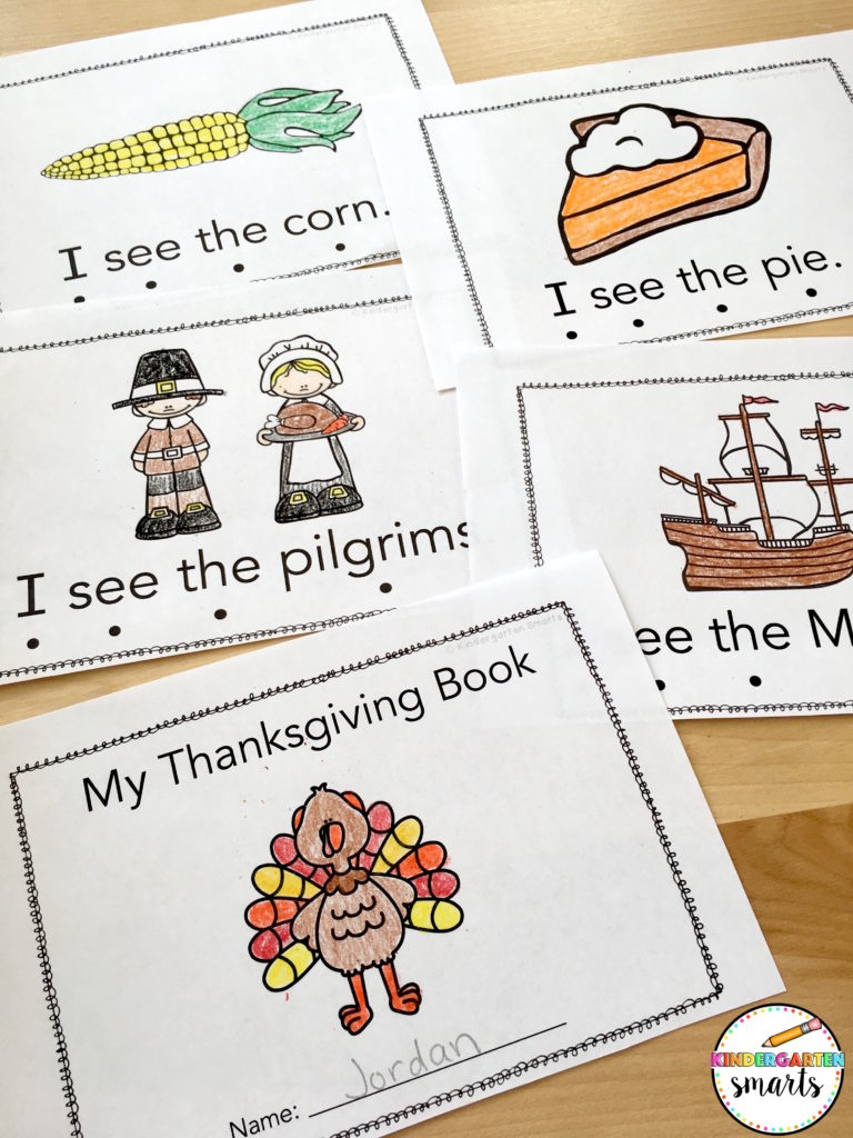 Thanksgiving Sight Word Book With A Freebie - Kindergarten Smarts within Thanksgiving Printable Books Free