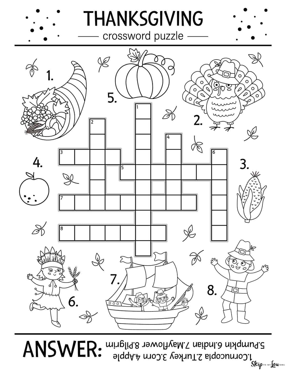 Thanksgiving Worksheets | Skip To My Lou with Free Printable Thanksgiving Worksheets