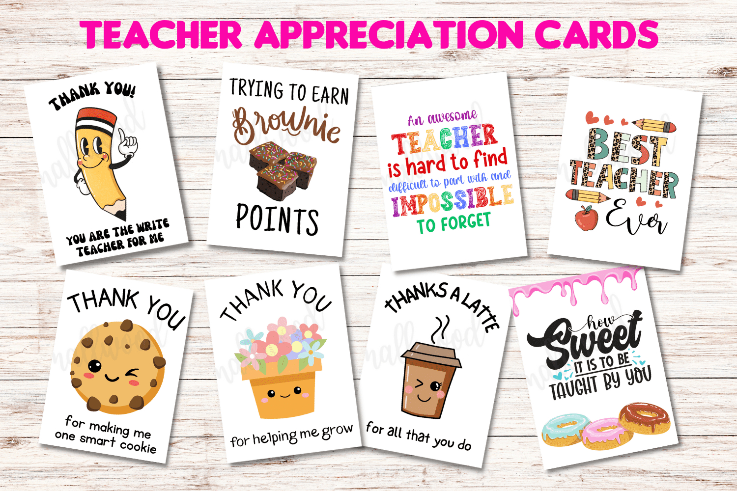 The Best Teacher Thank You Cards (21 Free Printables) - Cassie in Free Printable Teacher Appreciation Greeting Cards