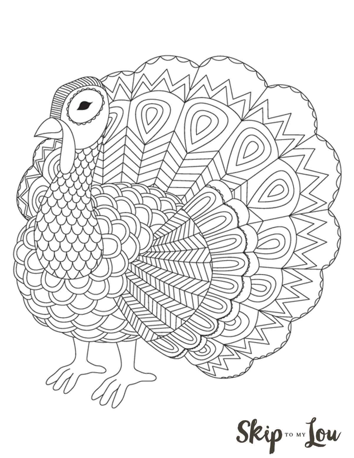 The Cutest Free Turkey Coloring Pages | Skip To My Lou intended for Free Printable Turkey Coloring Pages