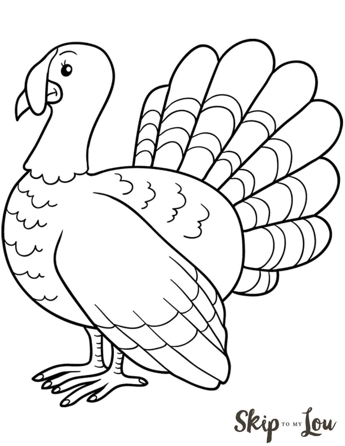 The Cutest Free Turkey Coloring Pages | Skip To My Lou pertaining to Free Printable Pictures Of Turkeys To Color
