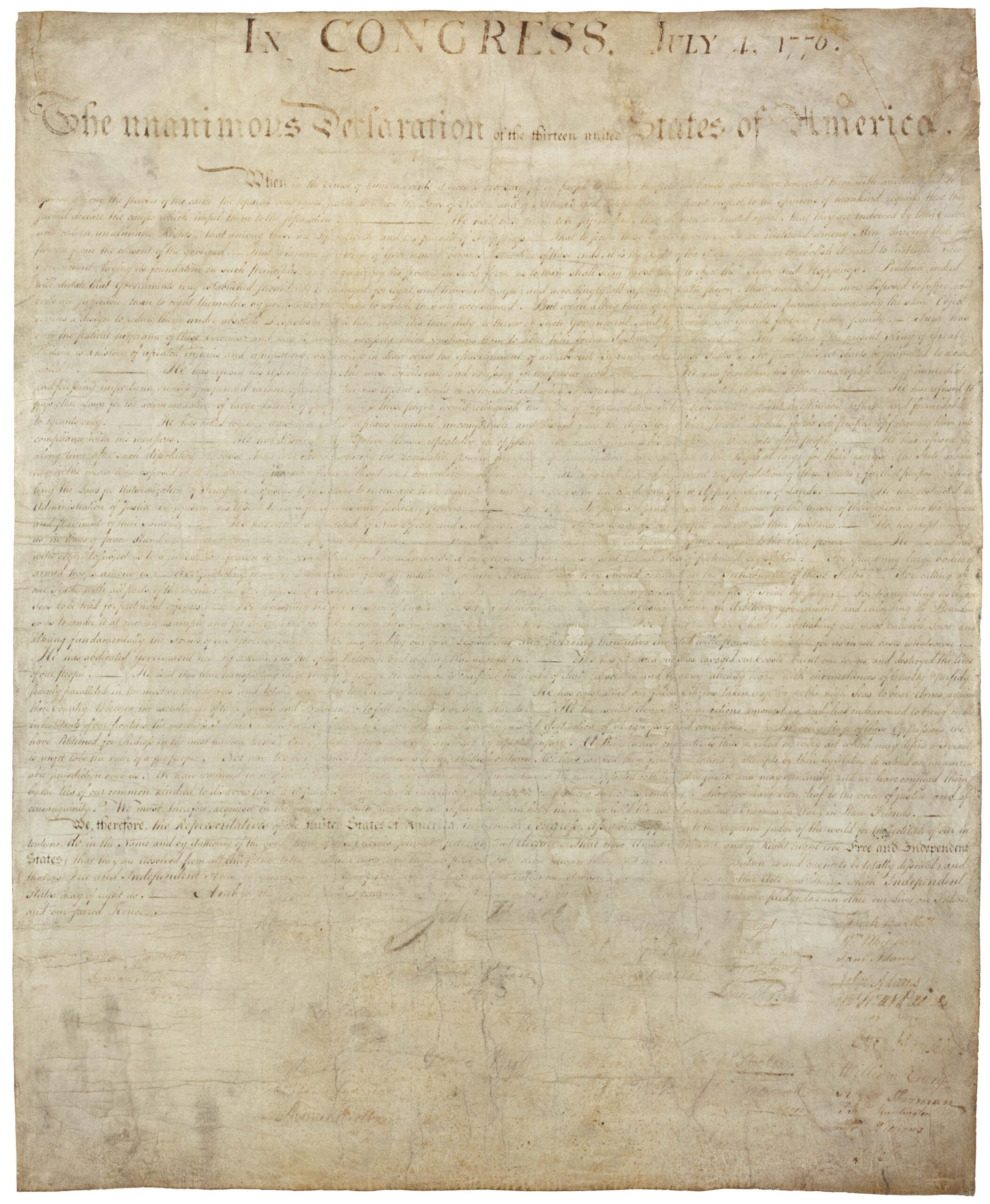 The Declaration Of Independence | National Archives with regard to Free Printable Copy Of The Declaration Of Independence