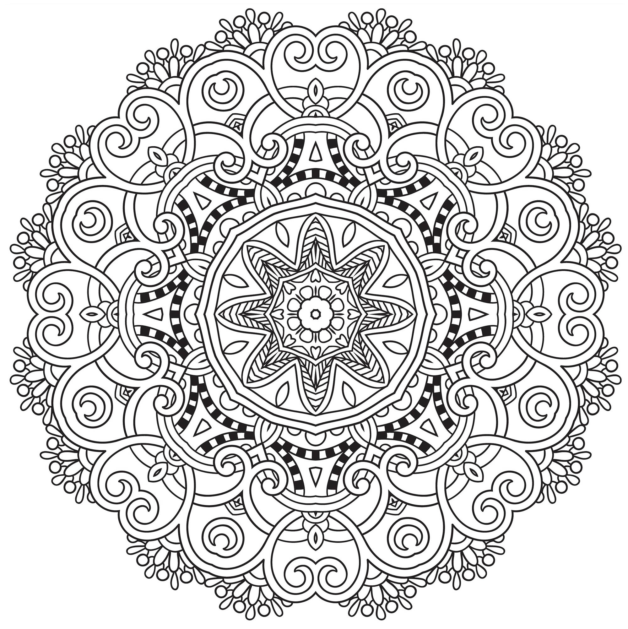 The Perfect Mandala ! - Mandalas With Flowers & Vegetation with Free Printable Mandalas Pdf