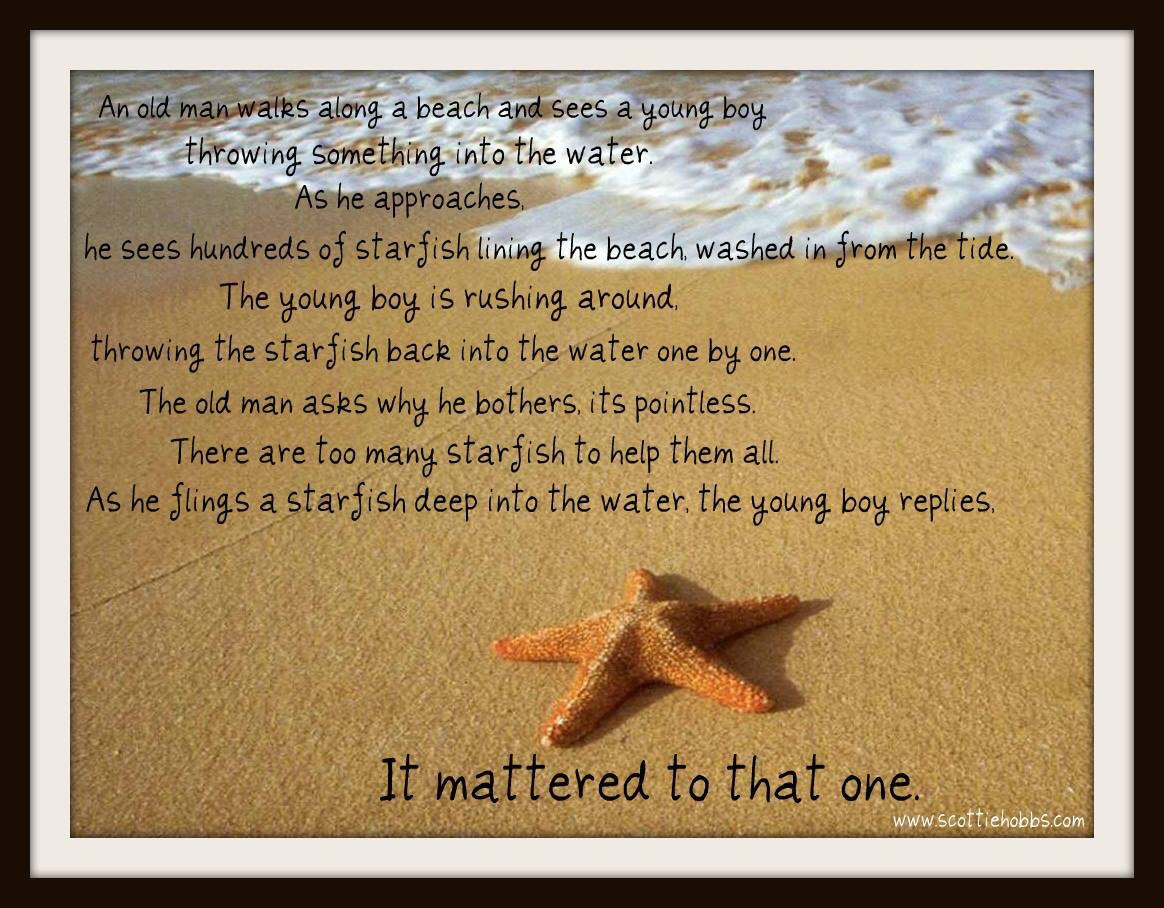 The Starfish Story – Apostolic Momma regarding Starfish Story Printable Free