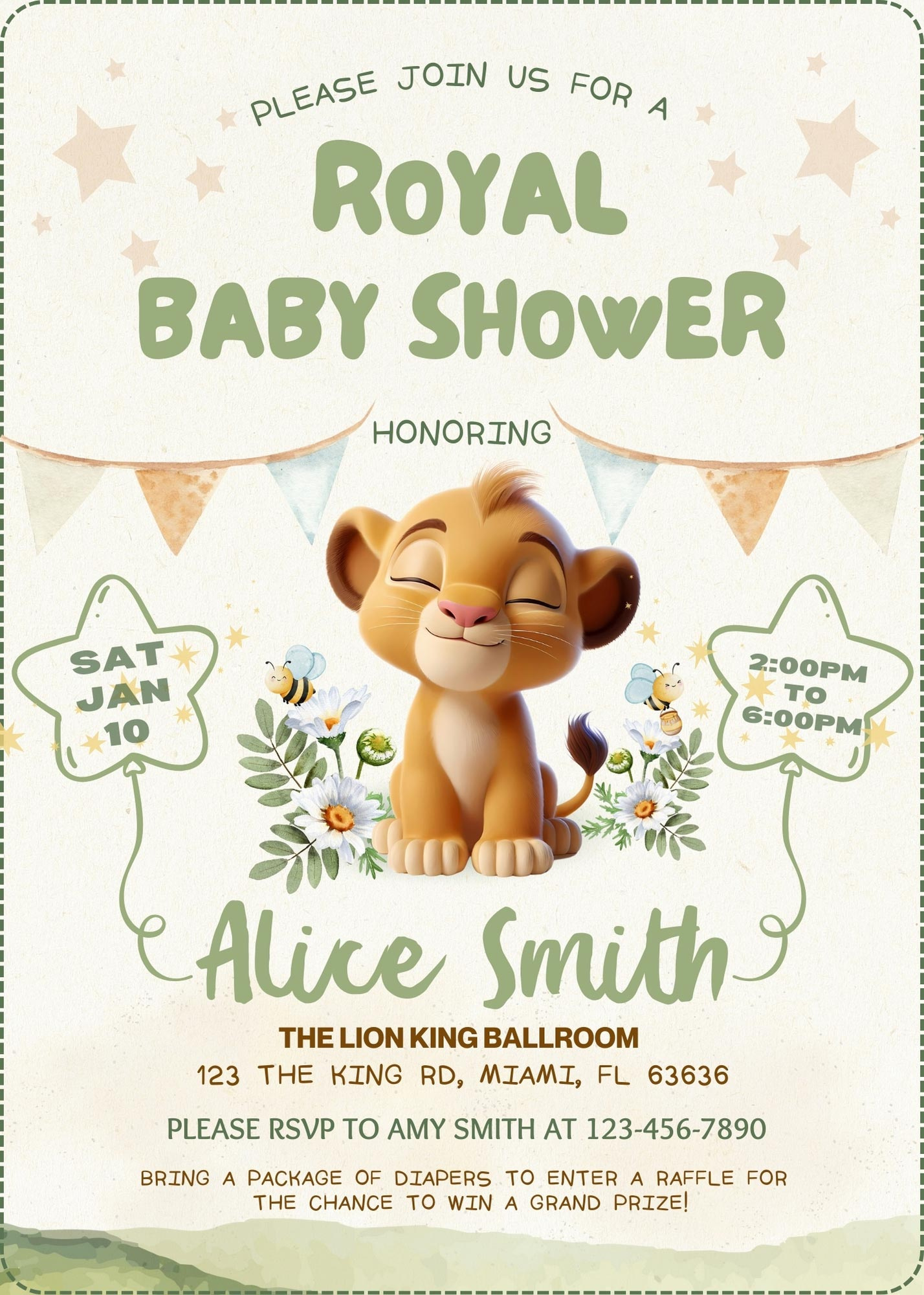 Themed Baby Free Printable Lion King Baby Shower Invitations Lion with Free Printable Lion King Baby Shower Invitations