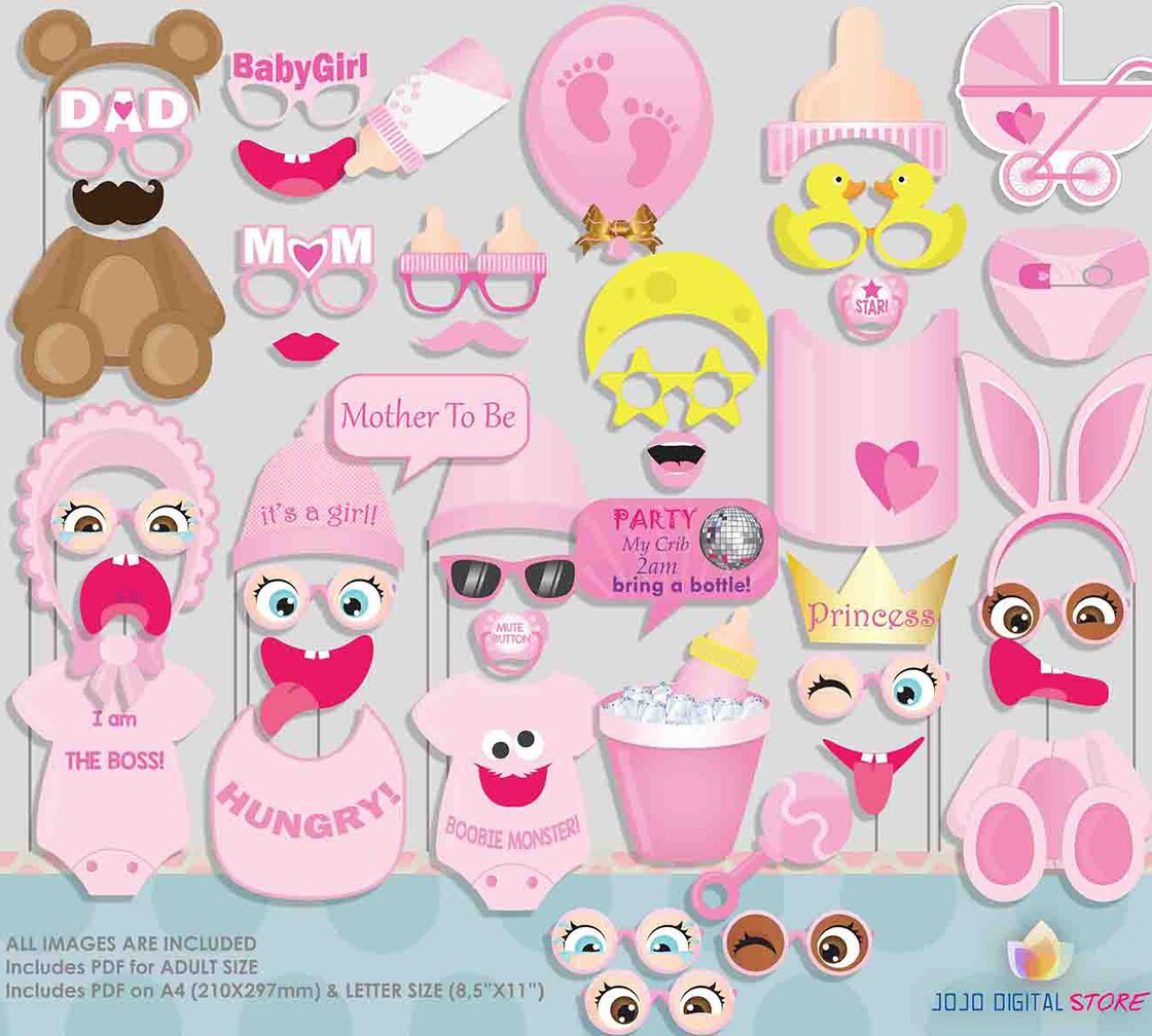 Top 10 Best Baby Shower Photo Booth Props For Cute Baby Parties throughout Free Printable Baby Shower Photo Booth Props