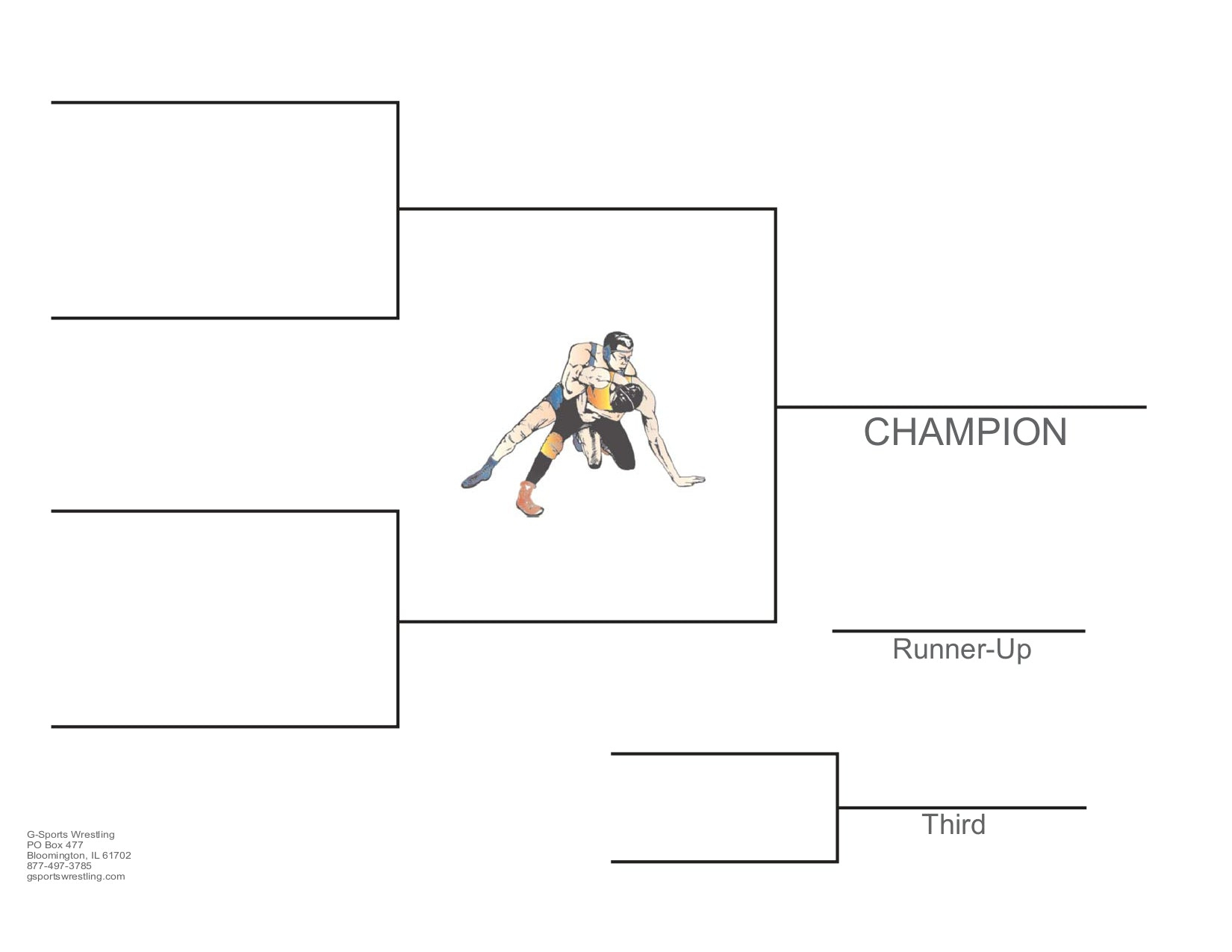Tournament Brackets - Greenwood 4 Team – G-Sports Wrestling inside Free Printable Wrestling Brackets