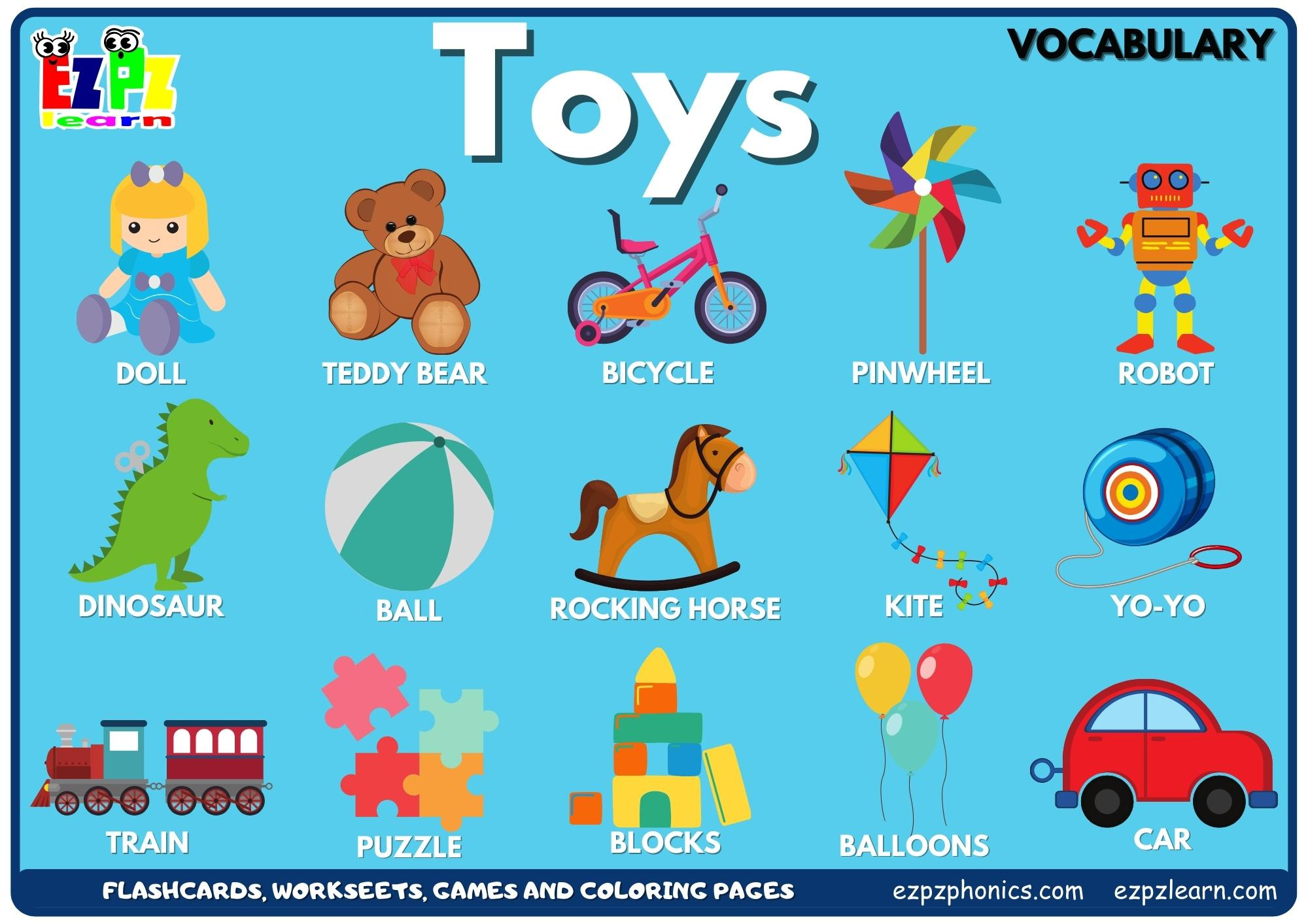 Toys Vocabulary Picture Dictionary Join Now For Free Flashcards with Free Printable Picture Dictionary For Kids