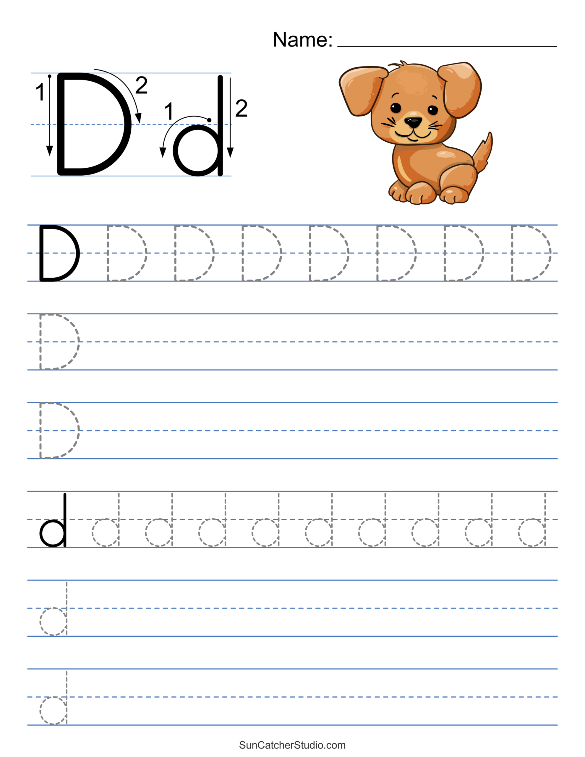 Tracing Alphabet Letters (Printable Handwriting Worksheets) – Free with regard to Free Printable Traceable Letters