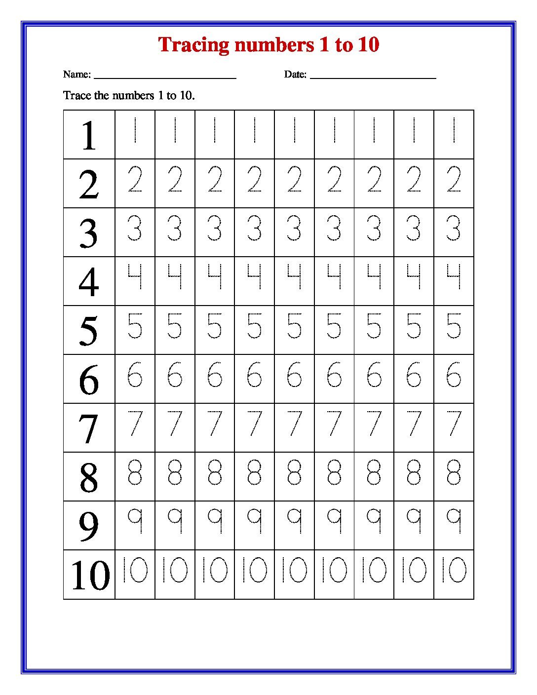 Tracing Number 1 To 20 Printable. | Star Worksheets pertaining to Free Printable Tracing Numbers 1 20 Worksheets