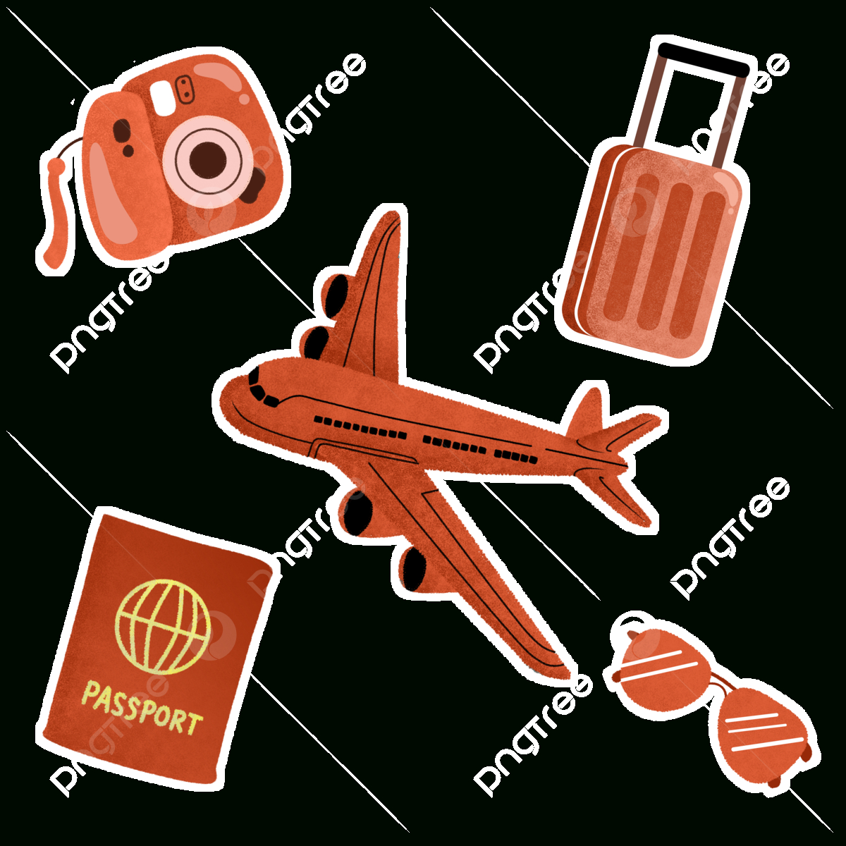 Travel Stickers Printable For Sticky Notes, Travel Clipart, Notes regarding Free Printable Travel Stickers