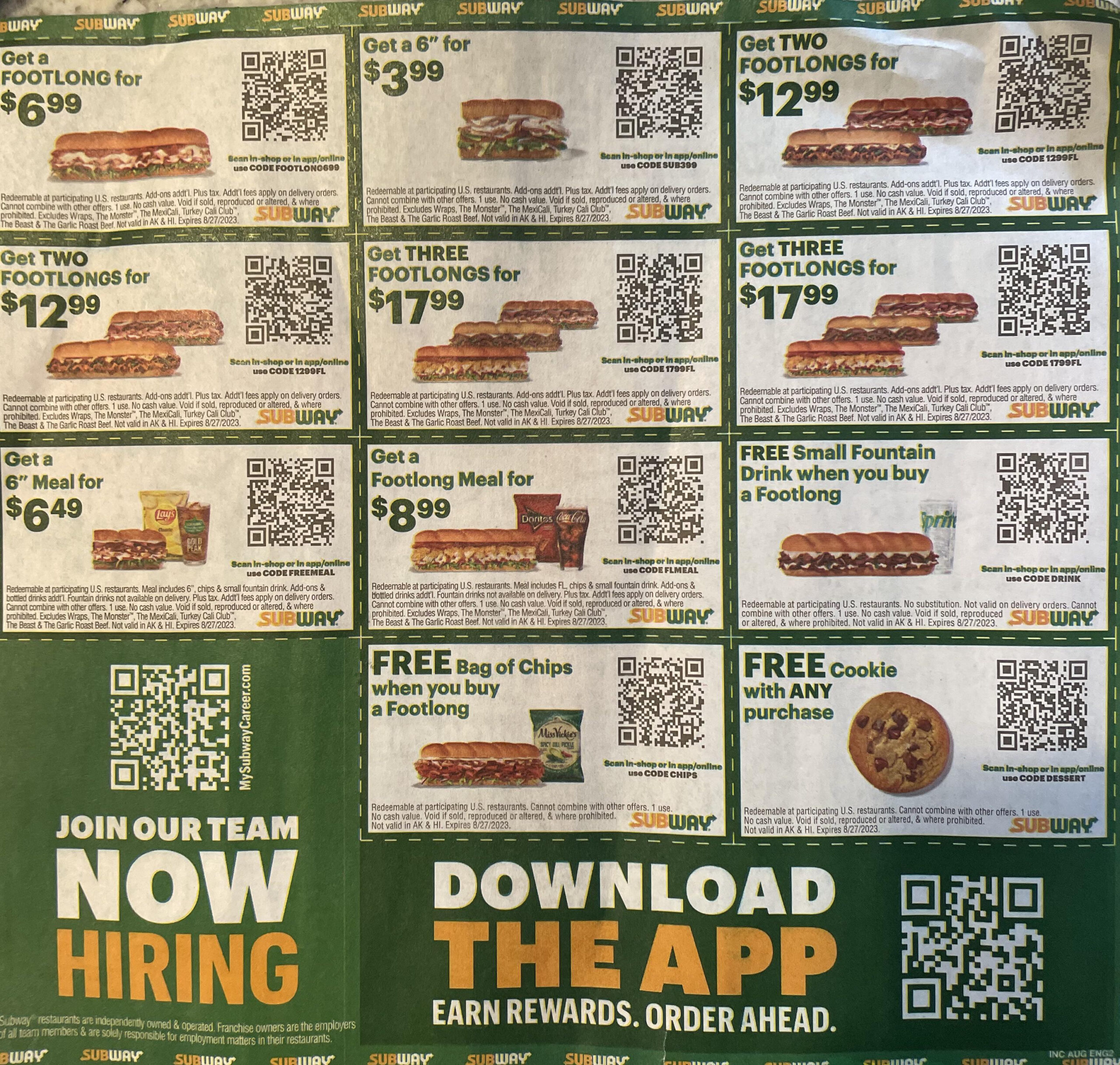 U-Bahn-Coupons, Gültig Bis 27.08.23 : R/Freefood - Worksheets Library inside Free Printable Pringles Coupons