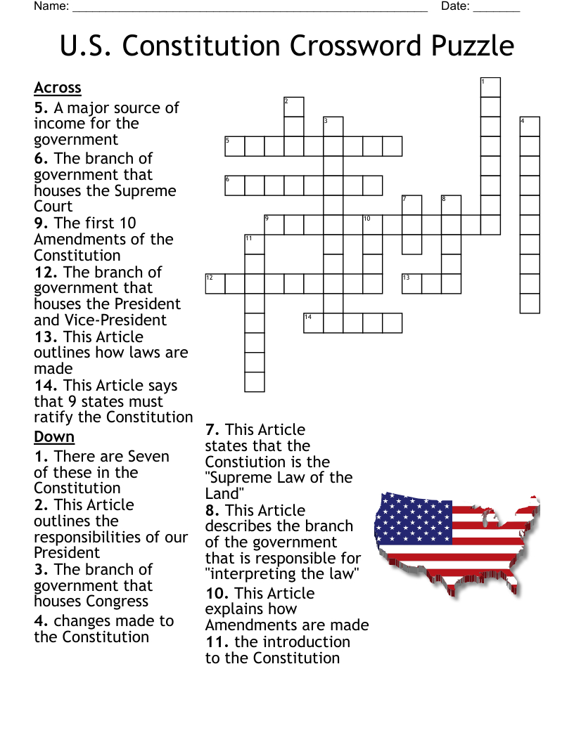 U.s. Government Crossword - Wordmint with regard to Free Printable Crosswords Usa Today