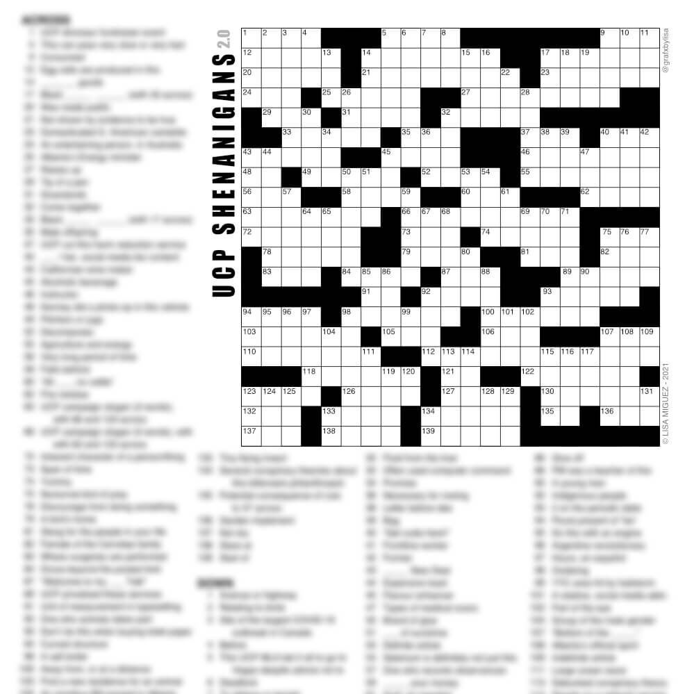 Ucp Shenanigans 2.0 Free Printable Crossword Puzzle | Grafxbylisa regarding Free Printable Crossword Puzzles For Adults