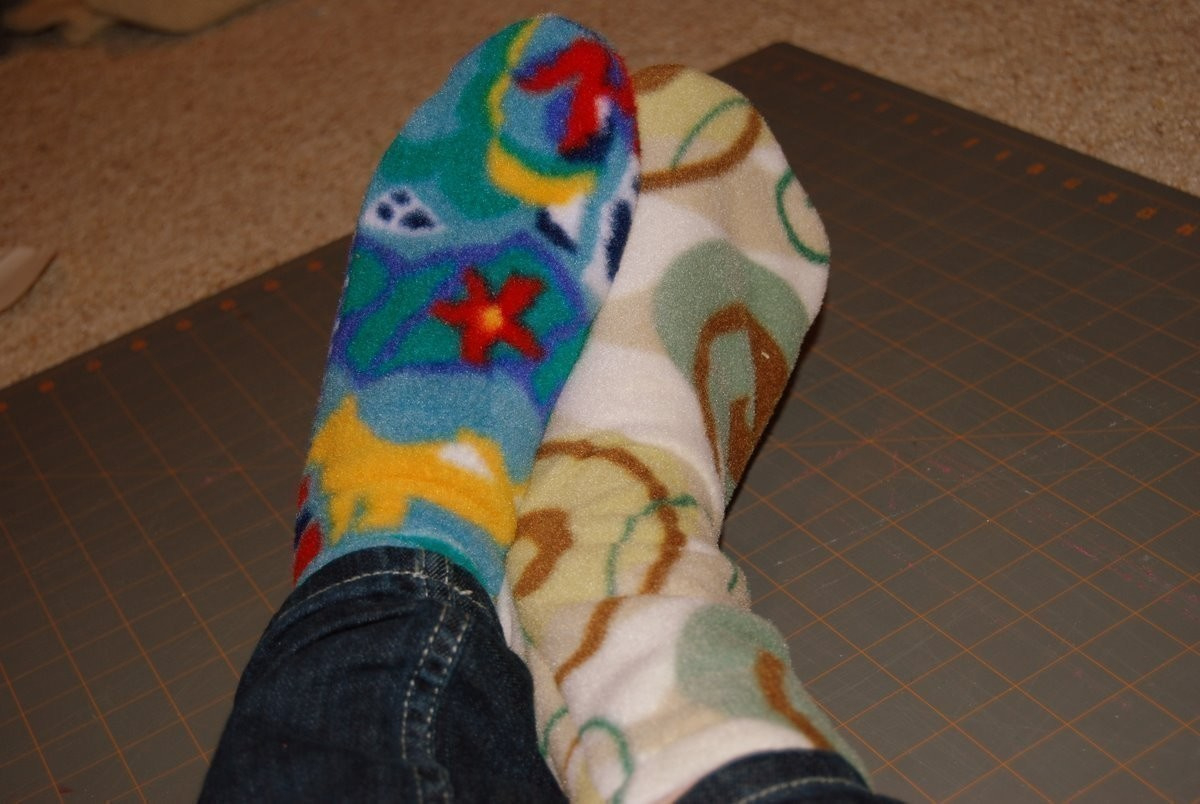 Ultra Comfy Fleece Socks · How To Make A Sock · Sewing On Cut Out within Free Printable Fleece Sock Pattern