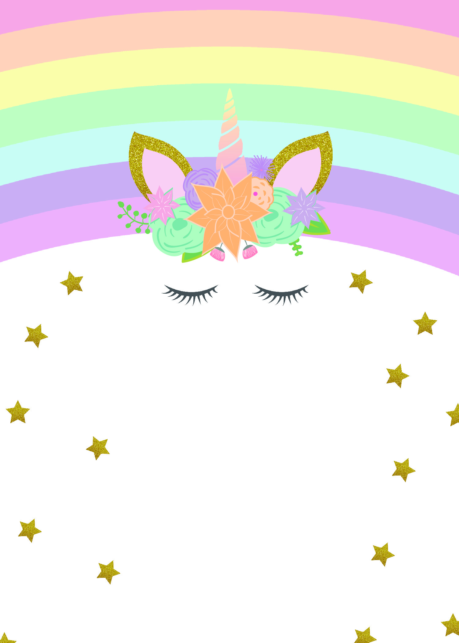 Unicorn Birthday Invitations - Free Printables - Party With inside Free Printable Unicorn Birthday Invitations