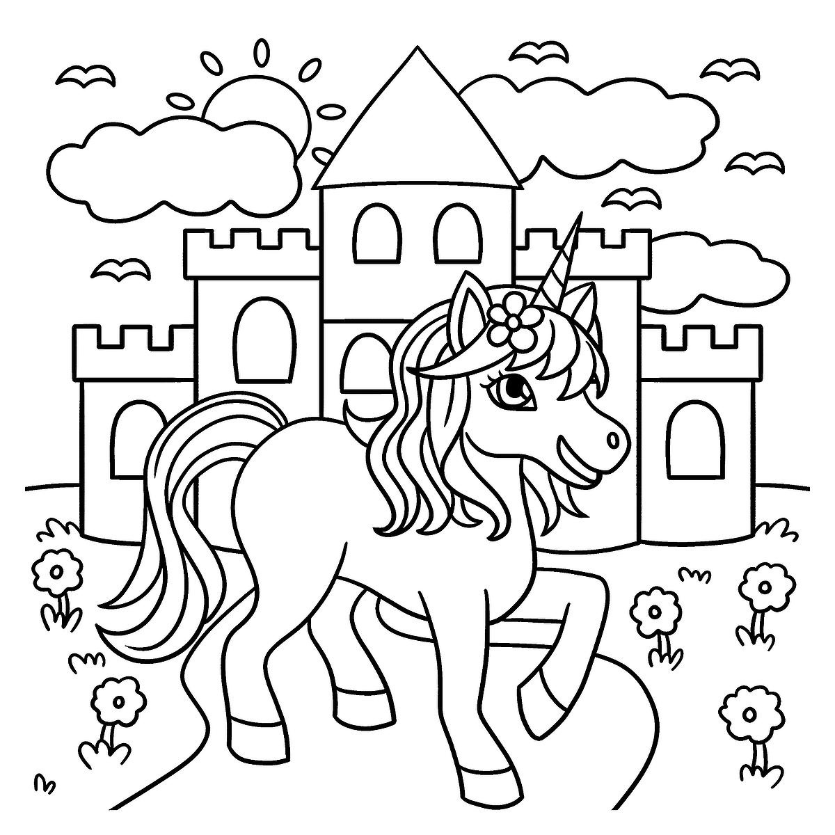 Unicorn Coloring Pages: Free Printable Coloring Pages Of Unicorns within Free Printable Unicorn Coloring Pages