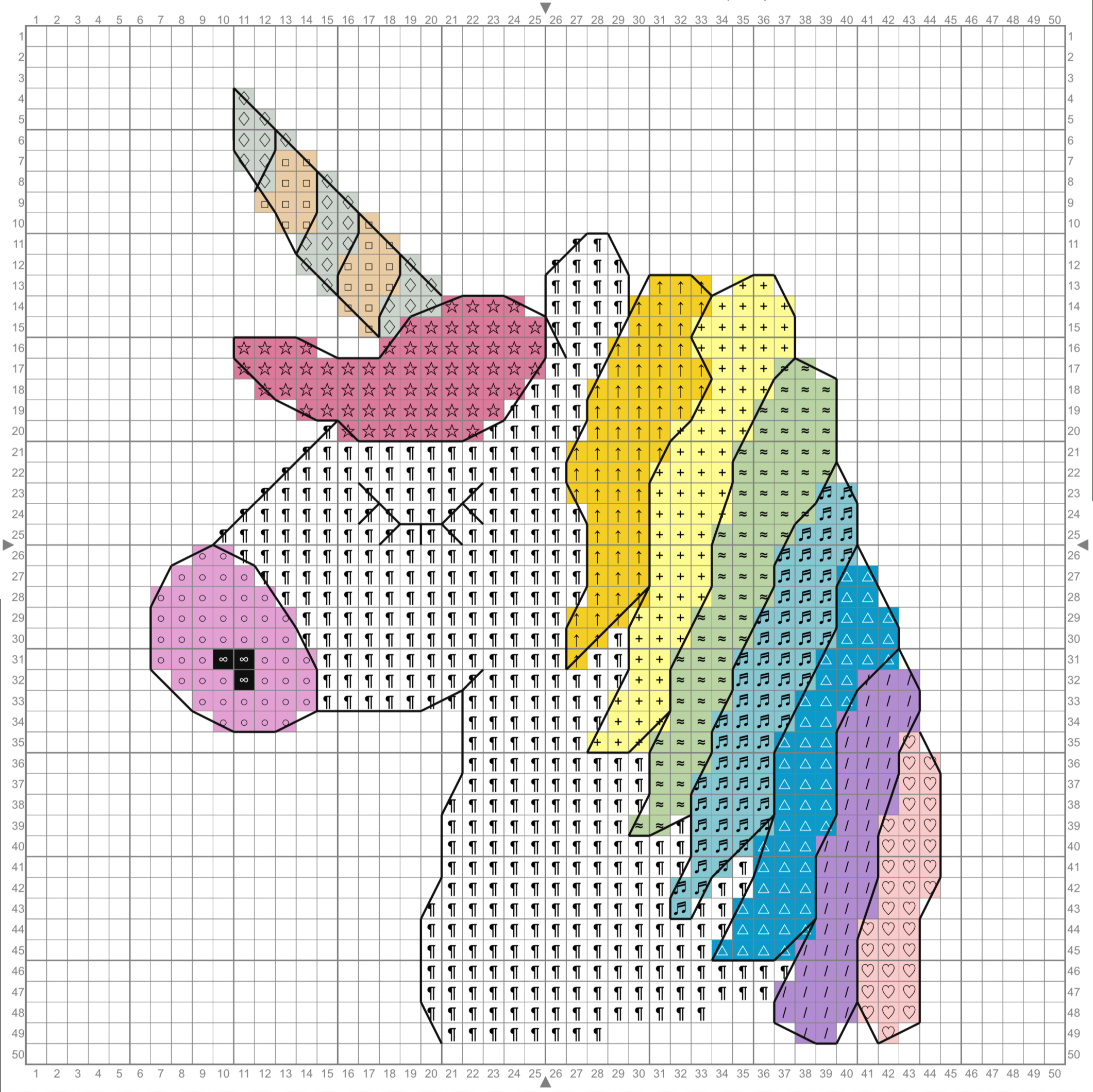 Unicorn Cross Stitch Pattern – Free Printable | Mama Geek regarding Free Printable Cross Stitch