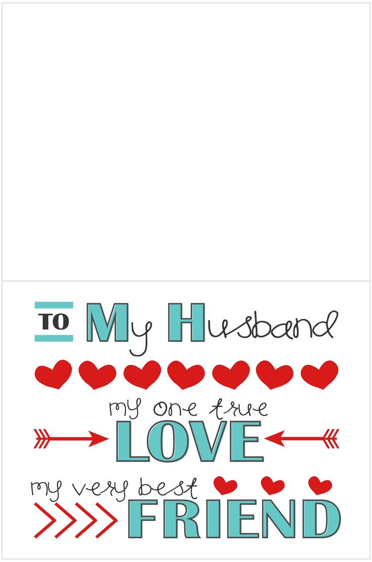 Valentine Cards For Husband - 10 Free Pdf Printables | Printablee in Free Valentine Printable Cards For Husband