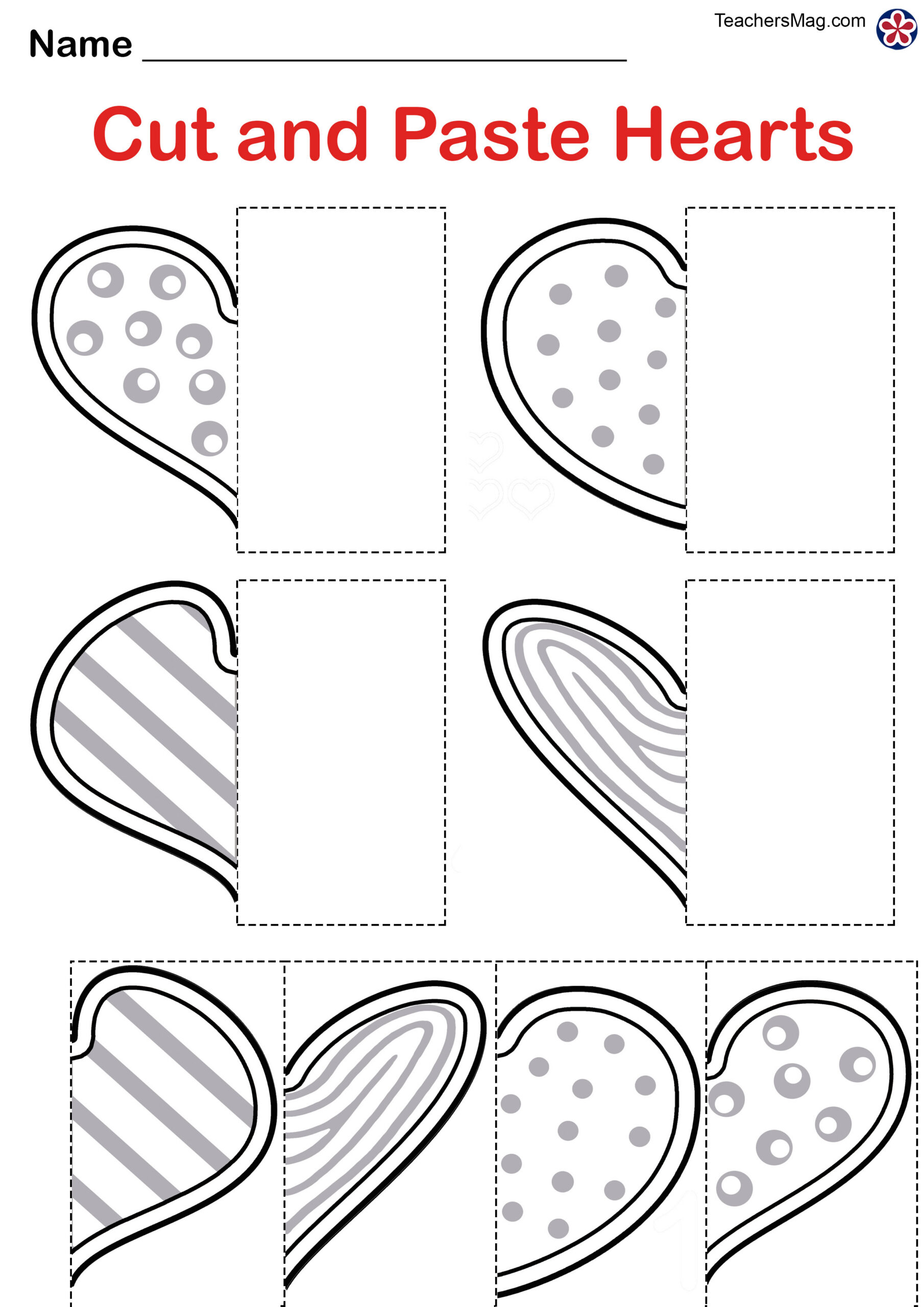 Valentines Day Free Worksheets For Preschool. Teachersmag in Free Printable Preschool Valentine Worksheets