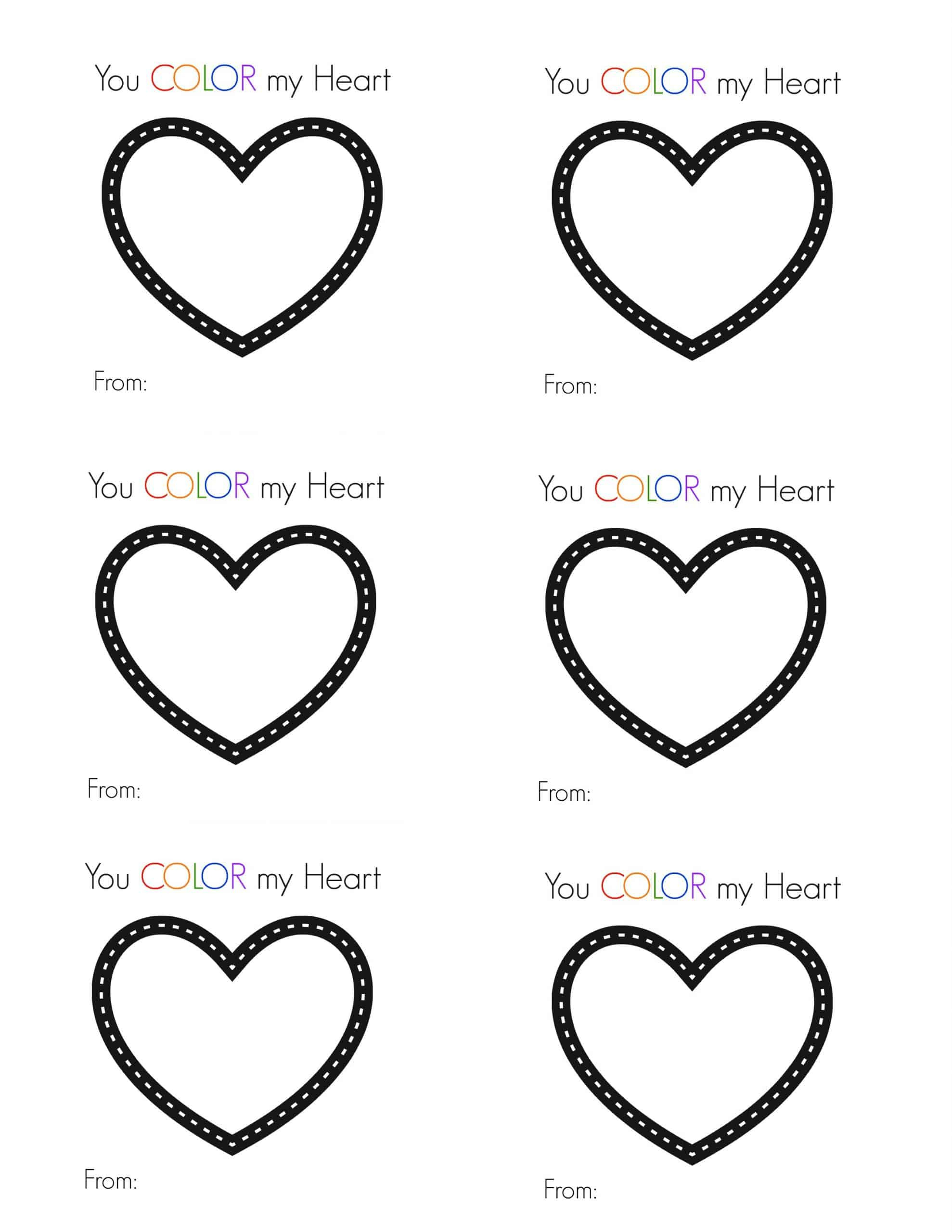 Valentines Printable Hearts - Printable Party Favors for Free Printable Hearts