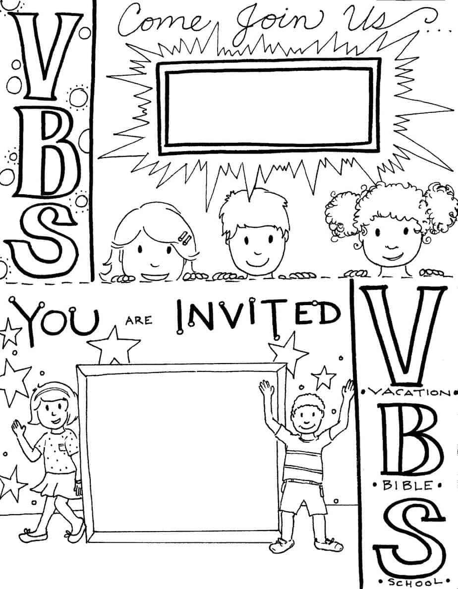 Vbs Invitation Flyer Templates (Vacation Bible School) within Free Printable Vacation Bible School Materials