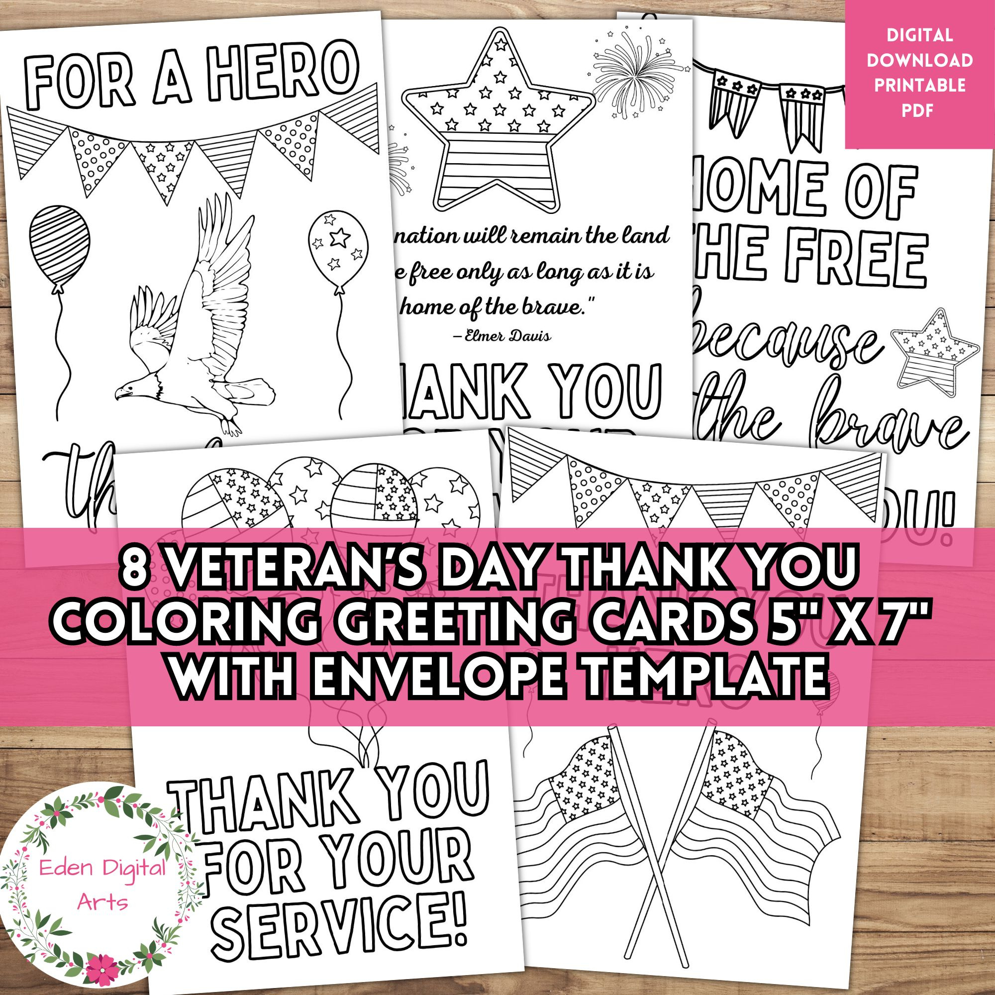 Veteran&amp;#039;S Day Coloring Thank You Cards Military Appreciation Fun with Free Printable Military Greeting Cards