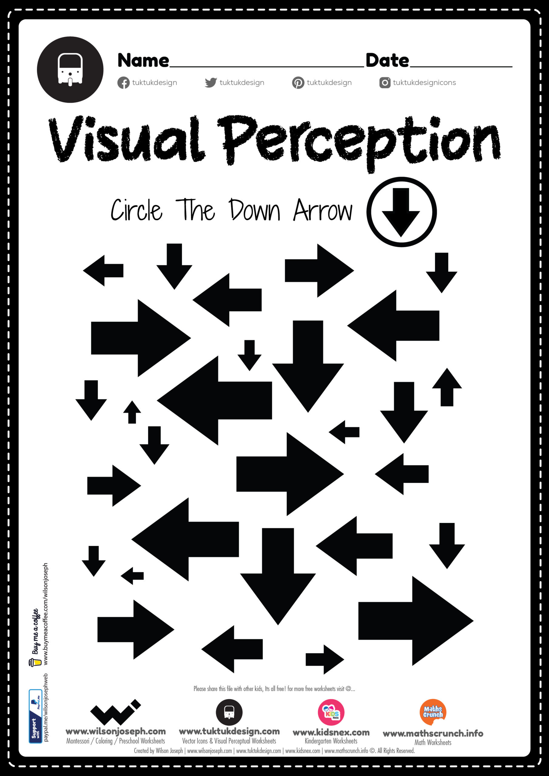 Visual Perception ~ Tuktuk Design intended for Free Printable Form Constancy Worksheets