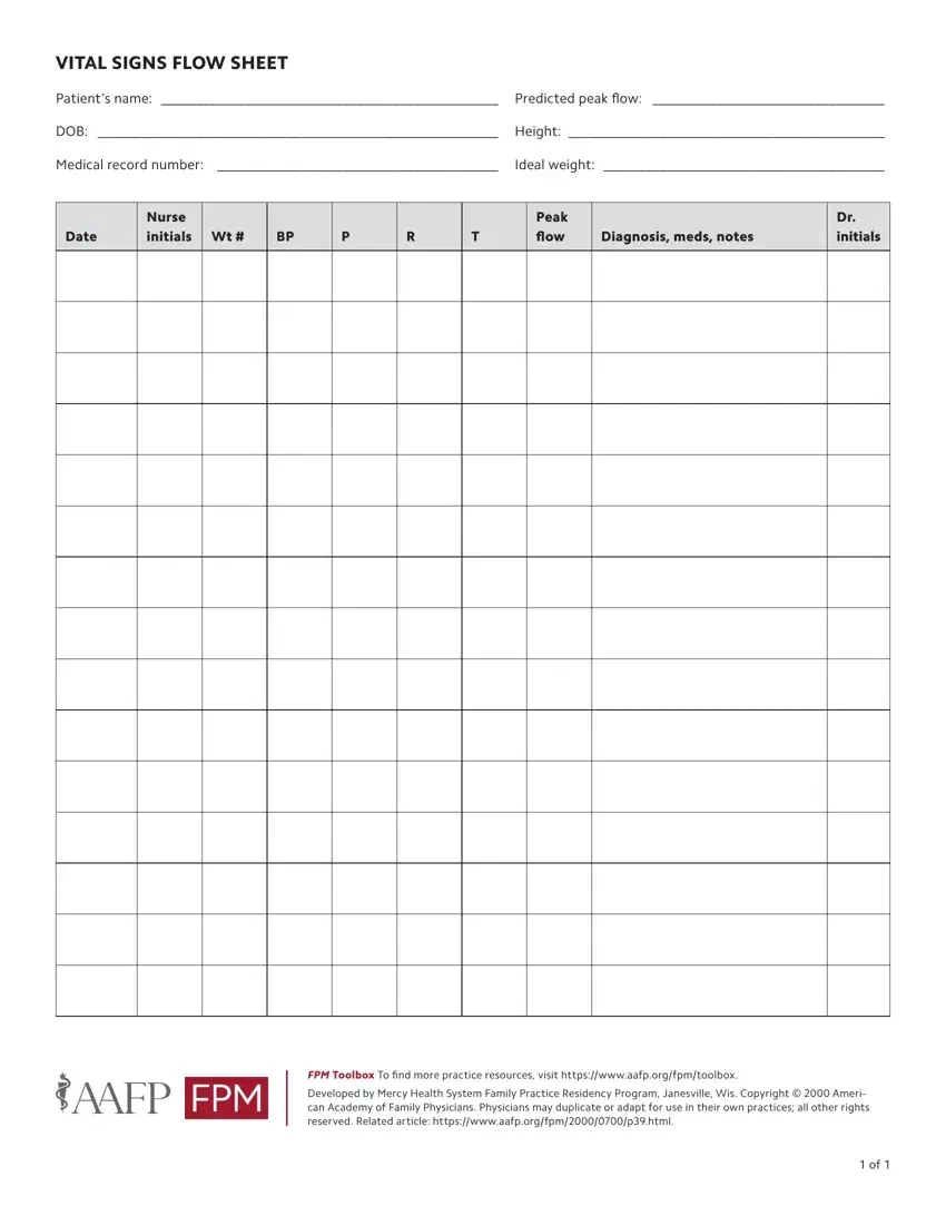 Vital Signs Flow Sheet ≡ Fill Out Printable Pdf Forms Online for Free Printable Vital Sign Sheets
